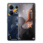 XS22 Android smartphone UAE Mumzar blue gaming design phone with triple rear cameras punch hole display 5G